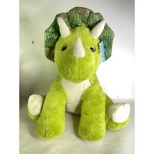 Hug Fun Triceratops Green Dinosaur Huge Large Stuffed Animal Plush Toy Oversized